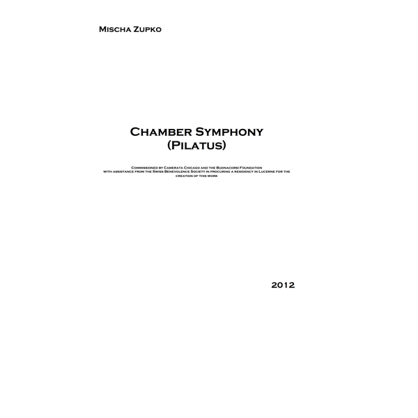 Chamber Symphony (Pilatus)